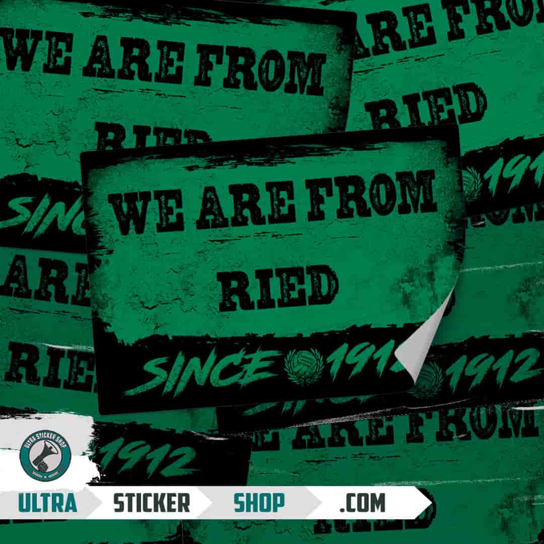 We are from Ried since 1912 Stickers