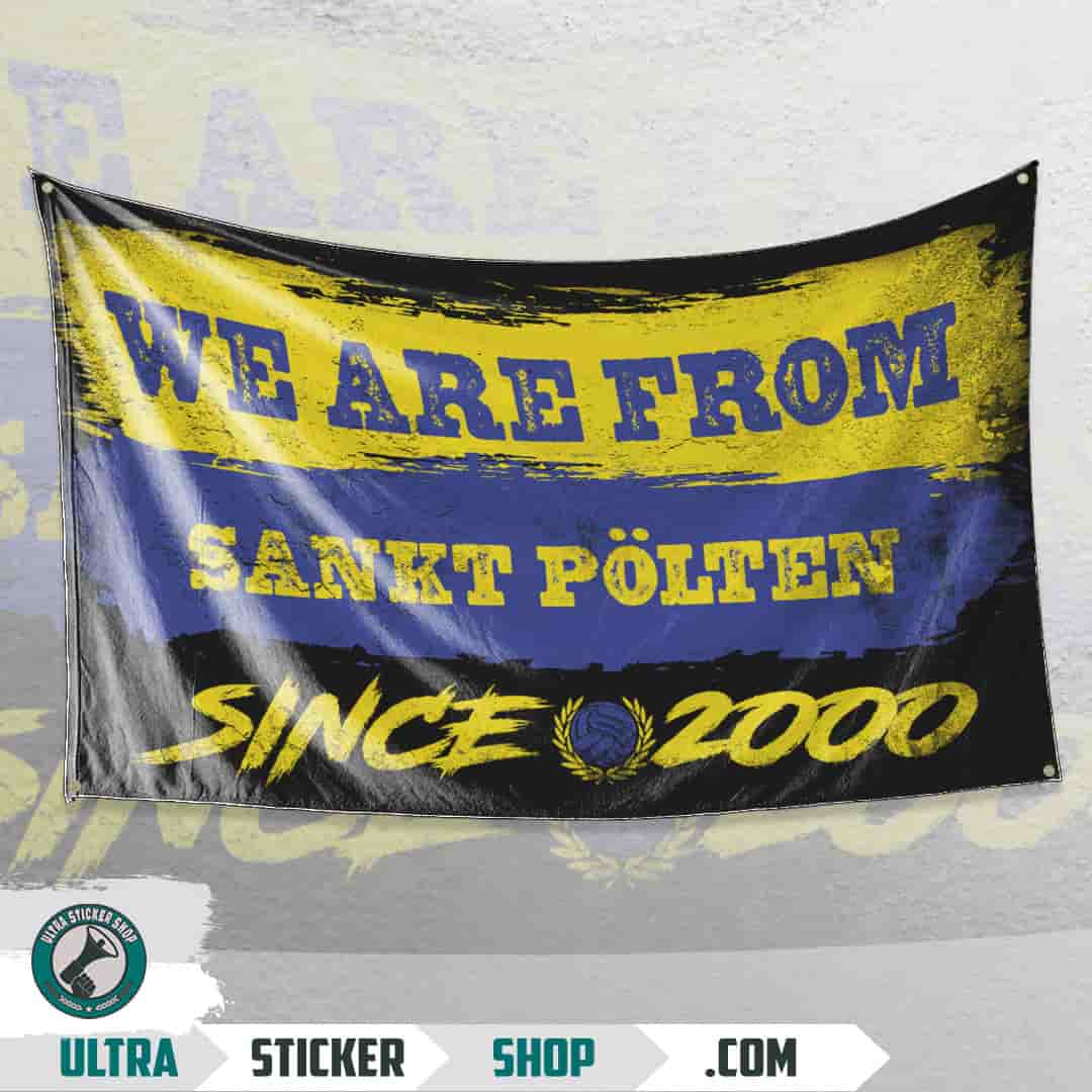 We are from Sankt Pölten since 2000 Flag