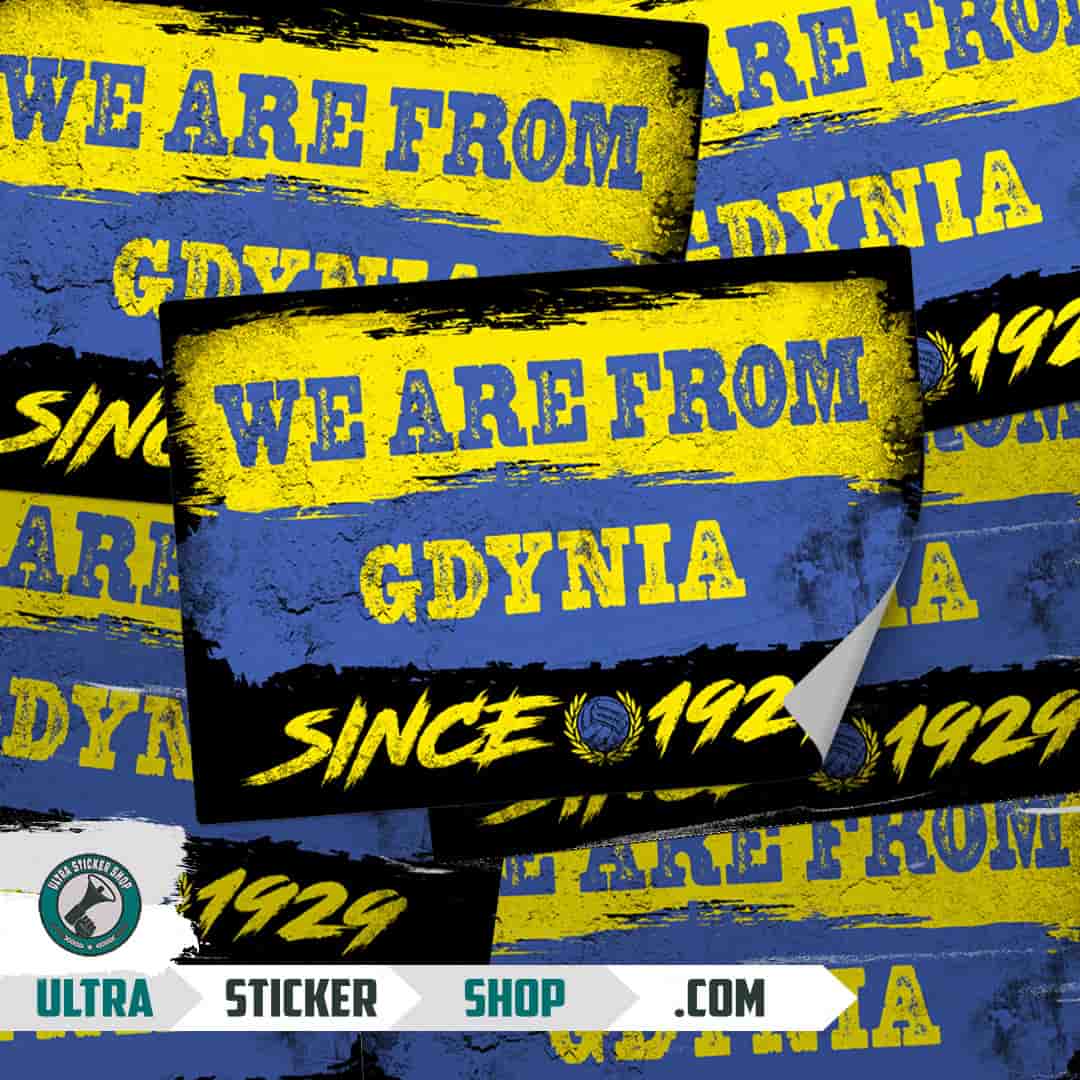 We are from Gdynia since 1929 Stickers