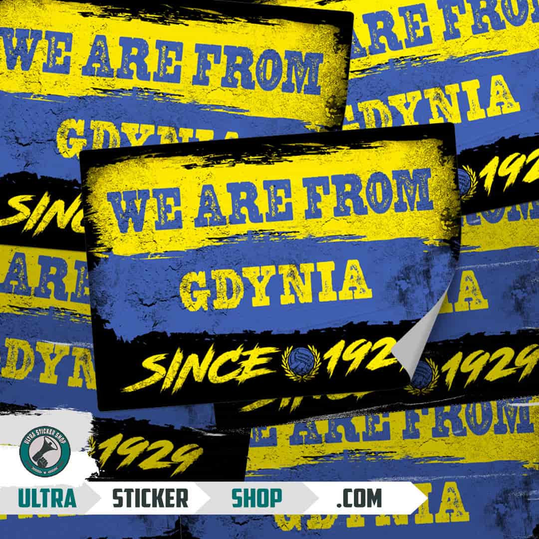 We are from Gdynia since 1929 Stickers