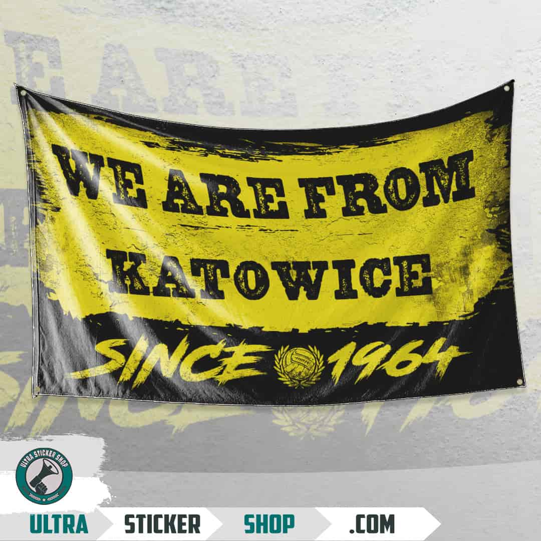 We are from Katowice since 1964 Flag
