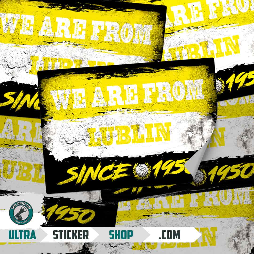 We are from Lublin since 1950 Stickers