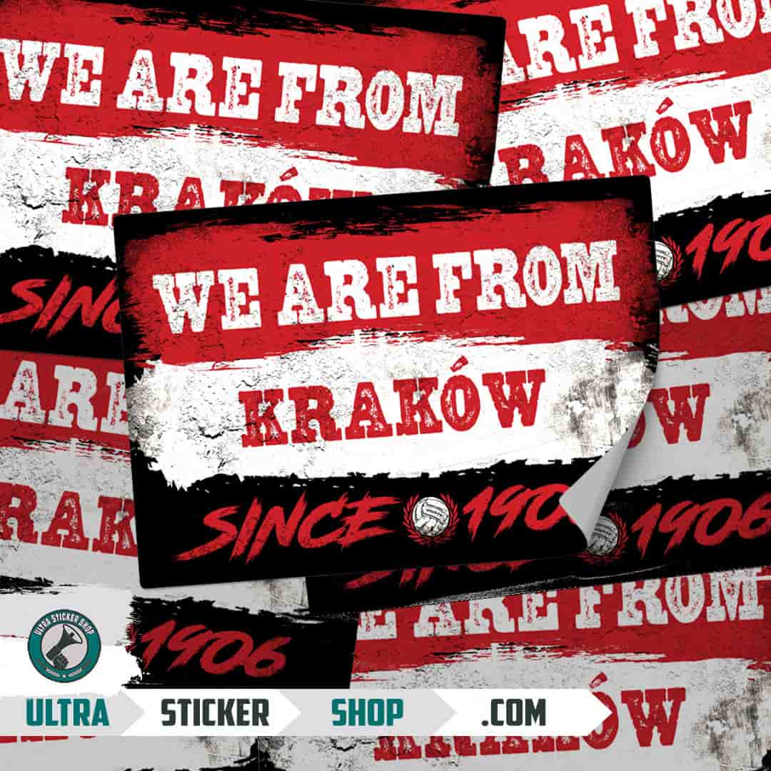 We are from Kraków since 1906 Stickers