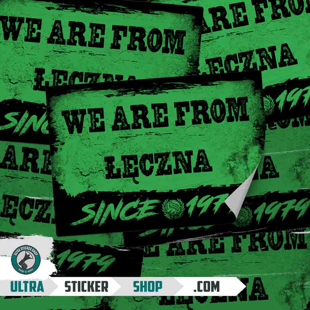We are from Łęczna since 1979 Stickers