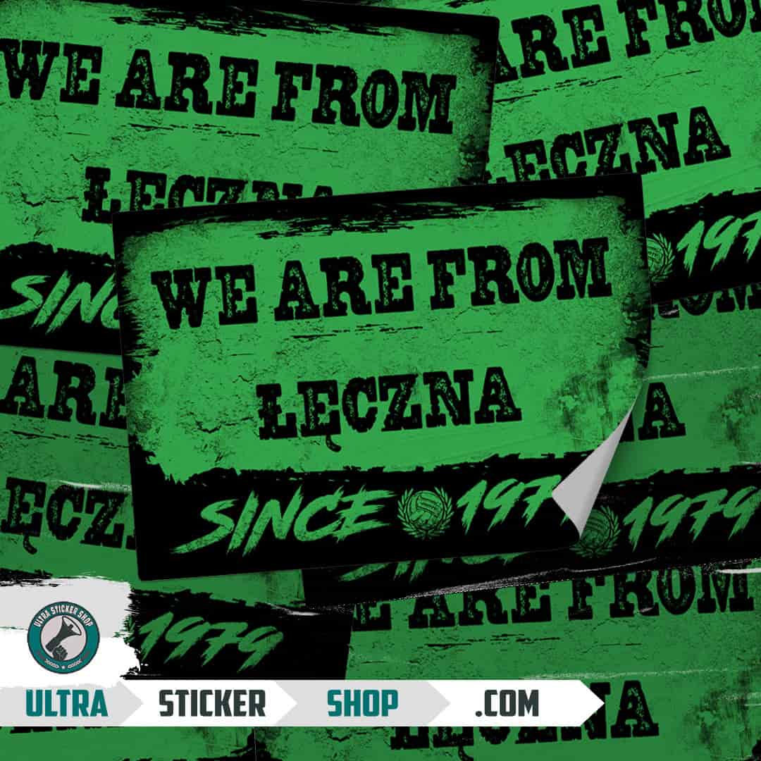 We are from Łęczna since 1979 Stickers