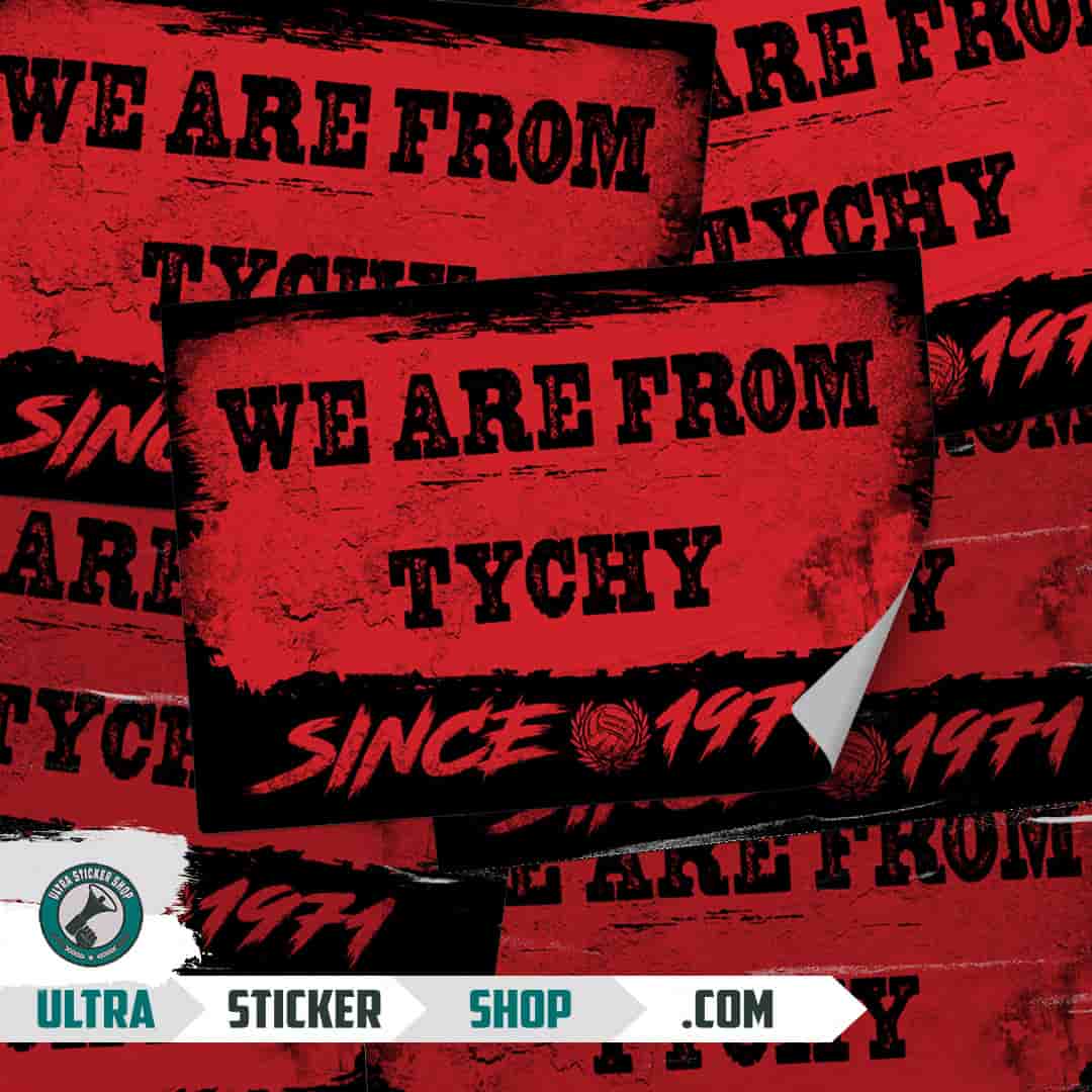 We are from Tychy since 1971 Stickers