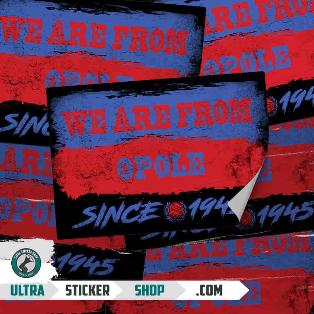 We are from Opole since 1945 Stickers