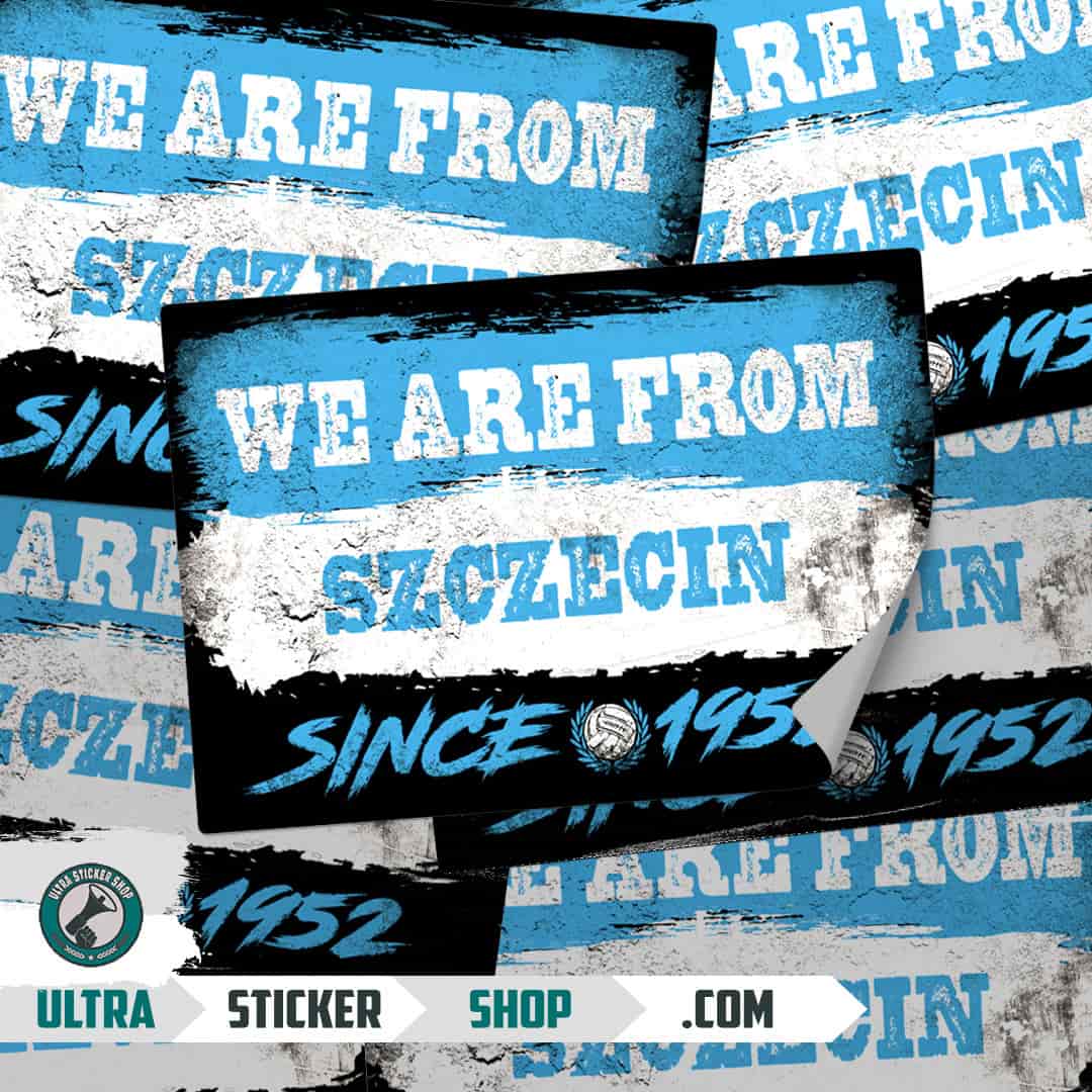 We are from Szczecin since 1952 Stickers