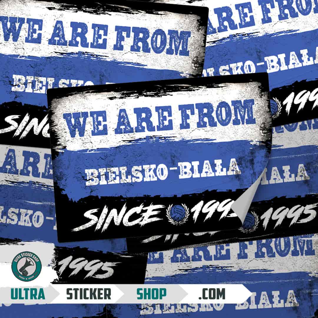 We are from Bielsko-Biała since 1995 Stickers