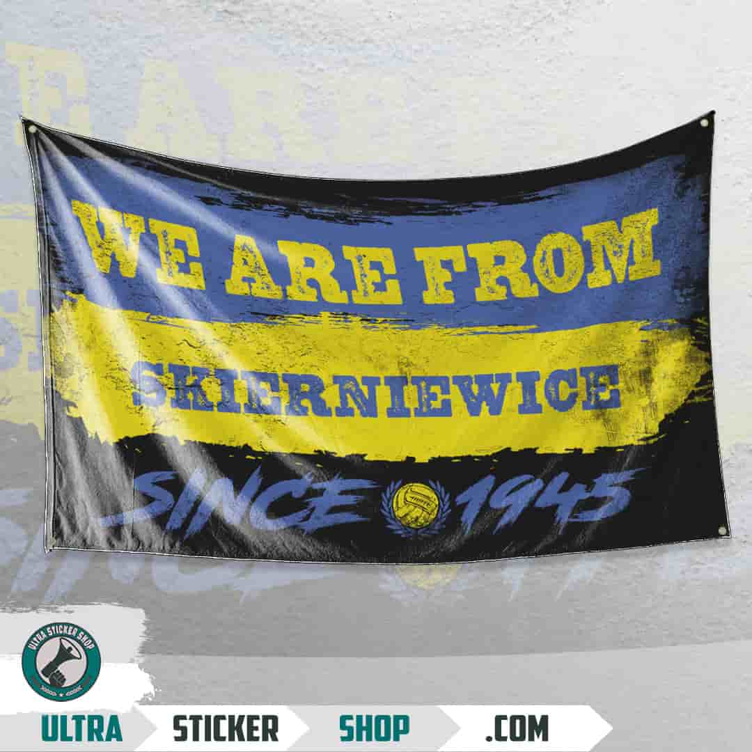 We are from Skierniewice since 1945 Flag