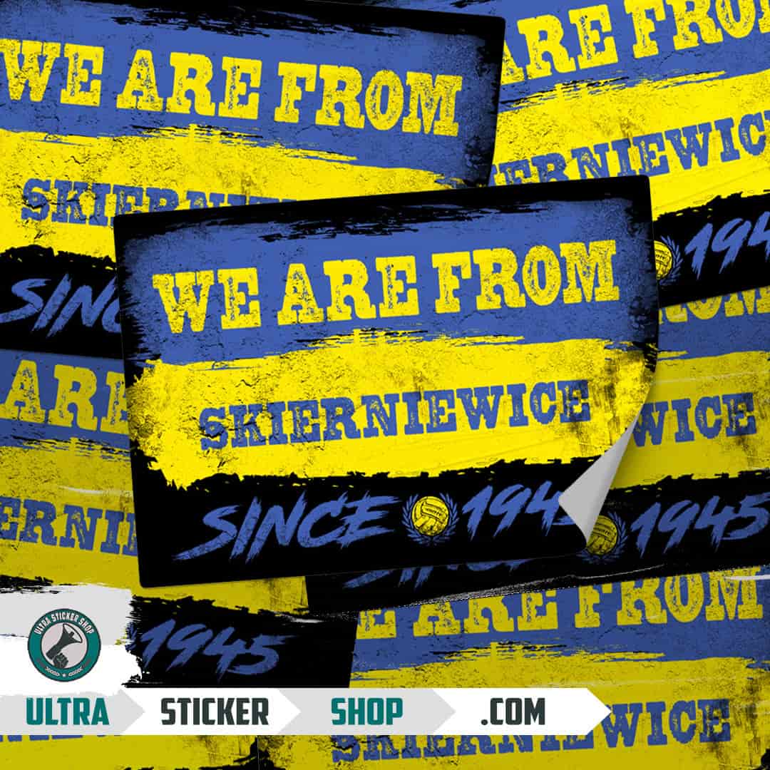 We are from Skierniewice since 1945 Stickers