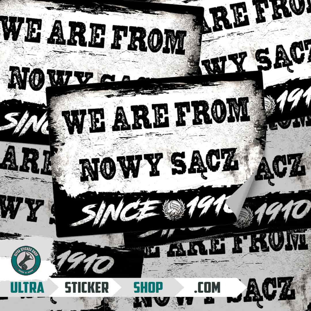 We are from Nowy Sącz since 1910 Stickers
