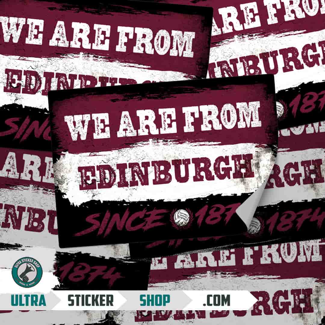 We are from Edinburgh since 1874 Stickers