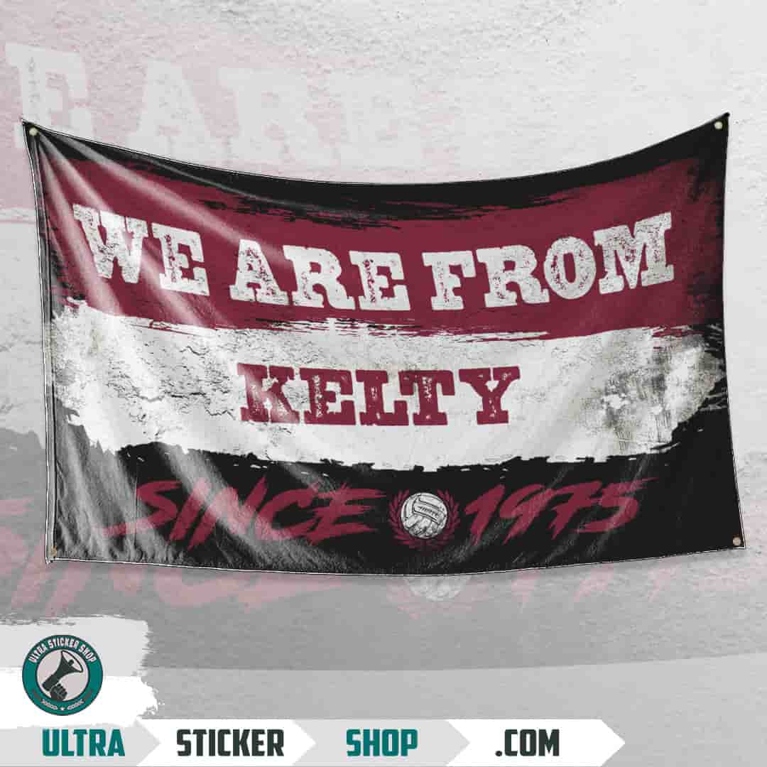 We are from Kelty since 1975 Flag