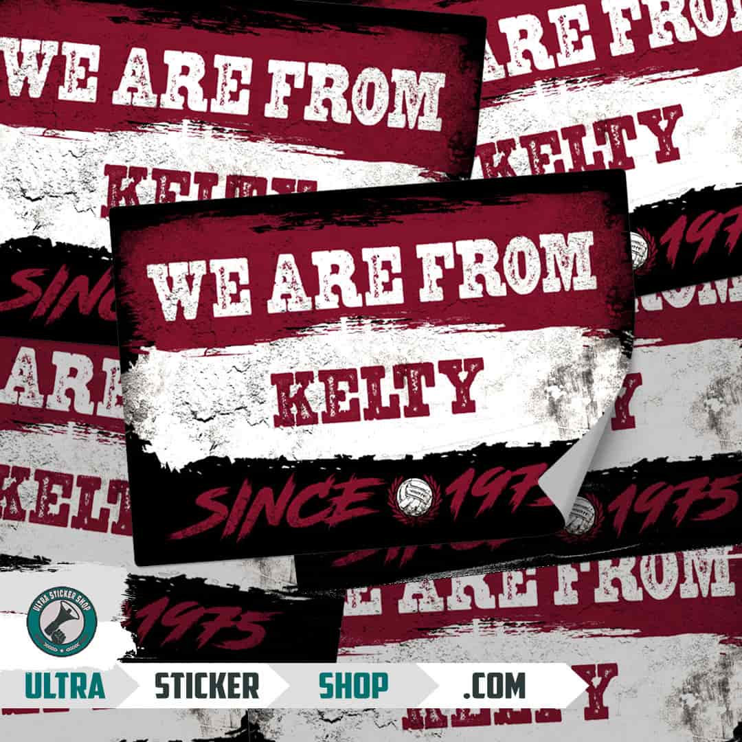 We are from Kelty since 1975 Stickers