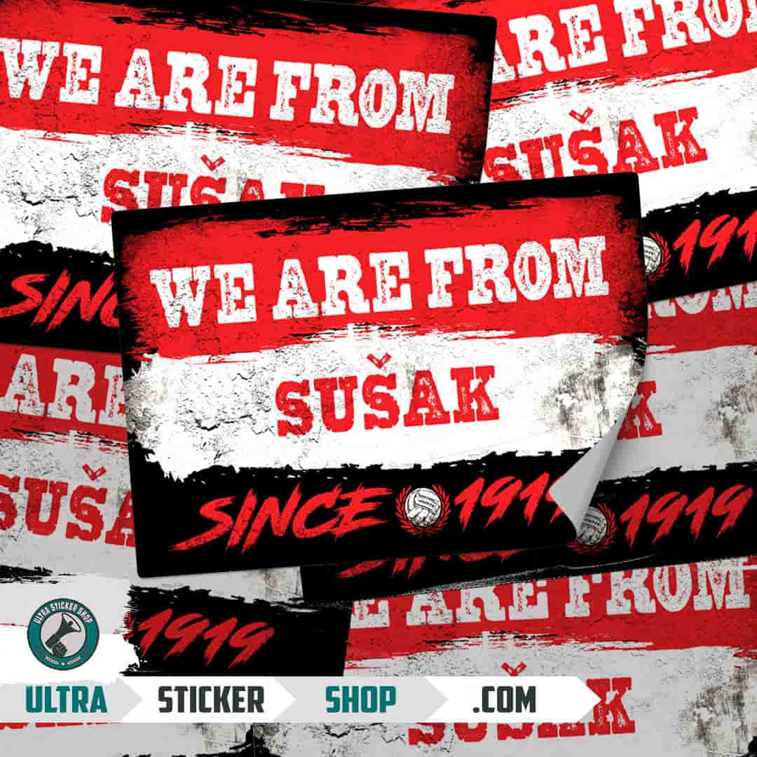 We are from Sušak since 1919 Stickers