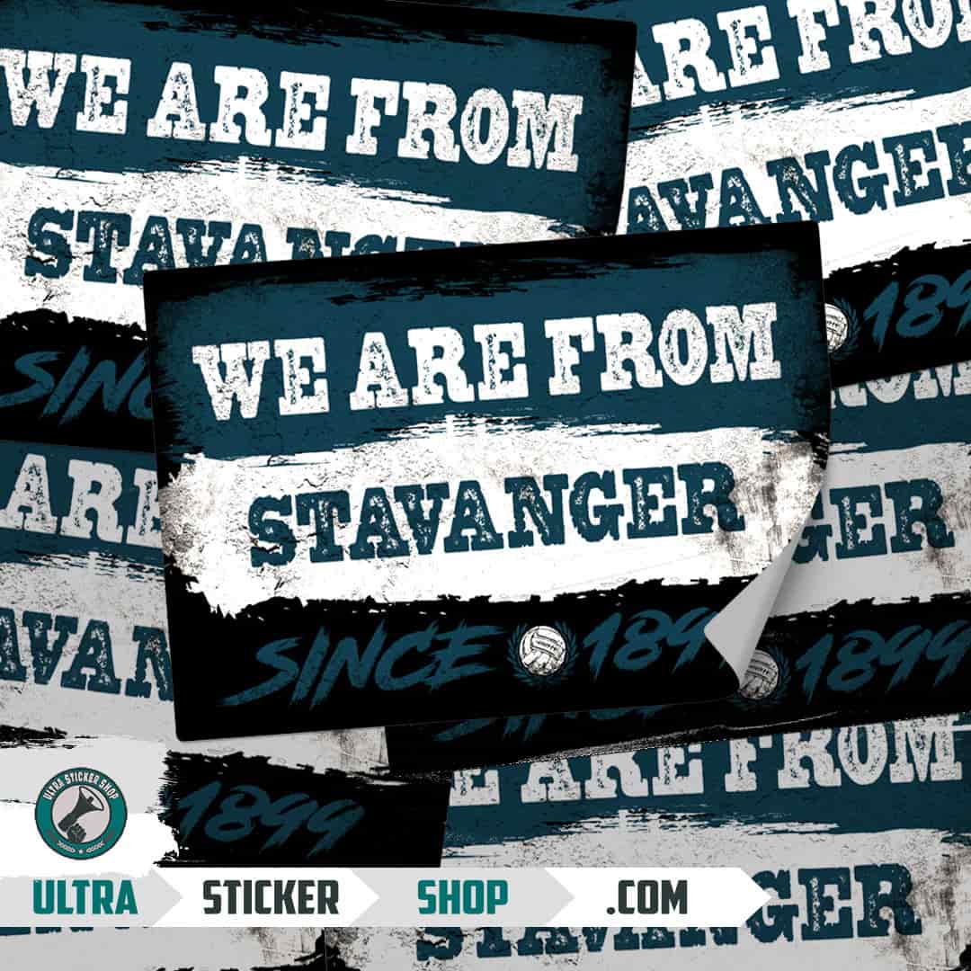 We are from Stavanger since 1899 Stickers