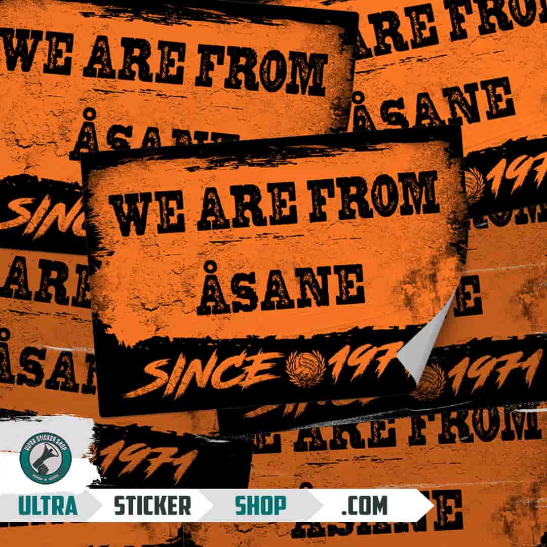 We are from Åsane since 1971 Stickers