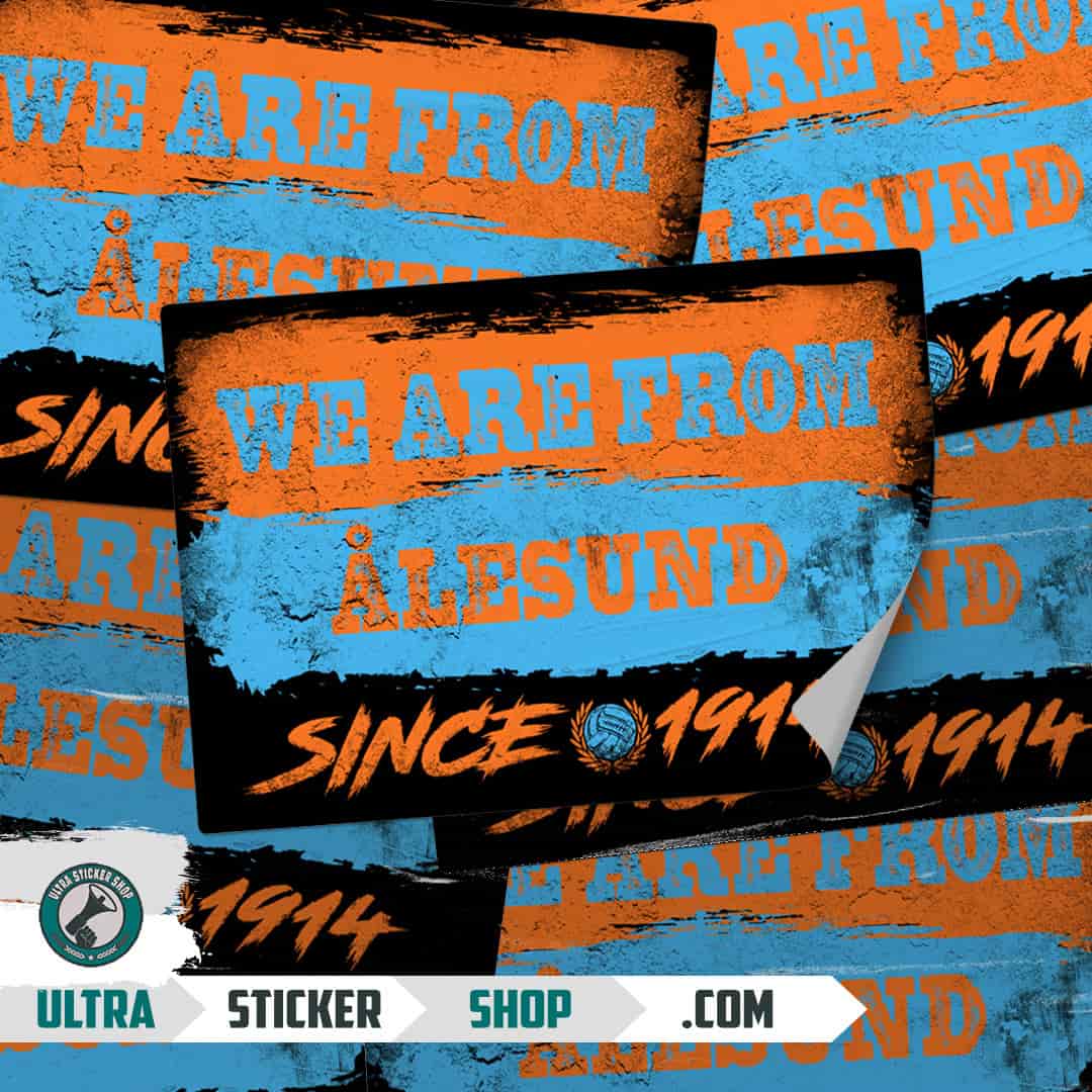 We are from Ålesund since 1914 Stickers