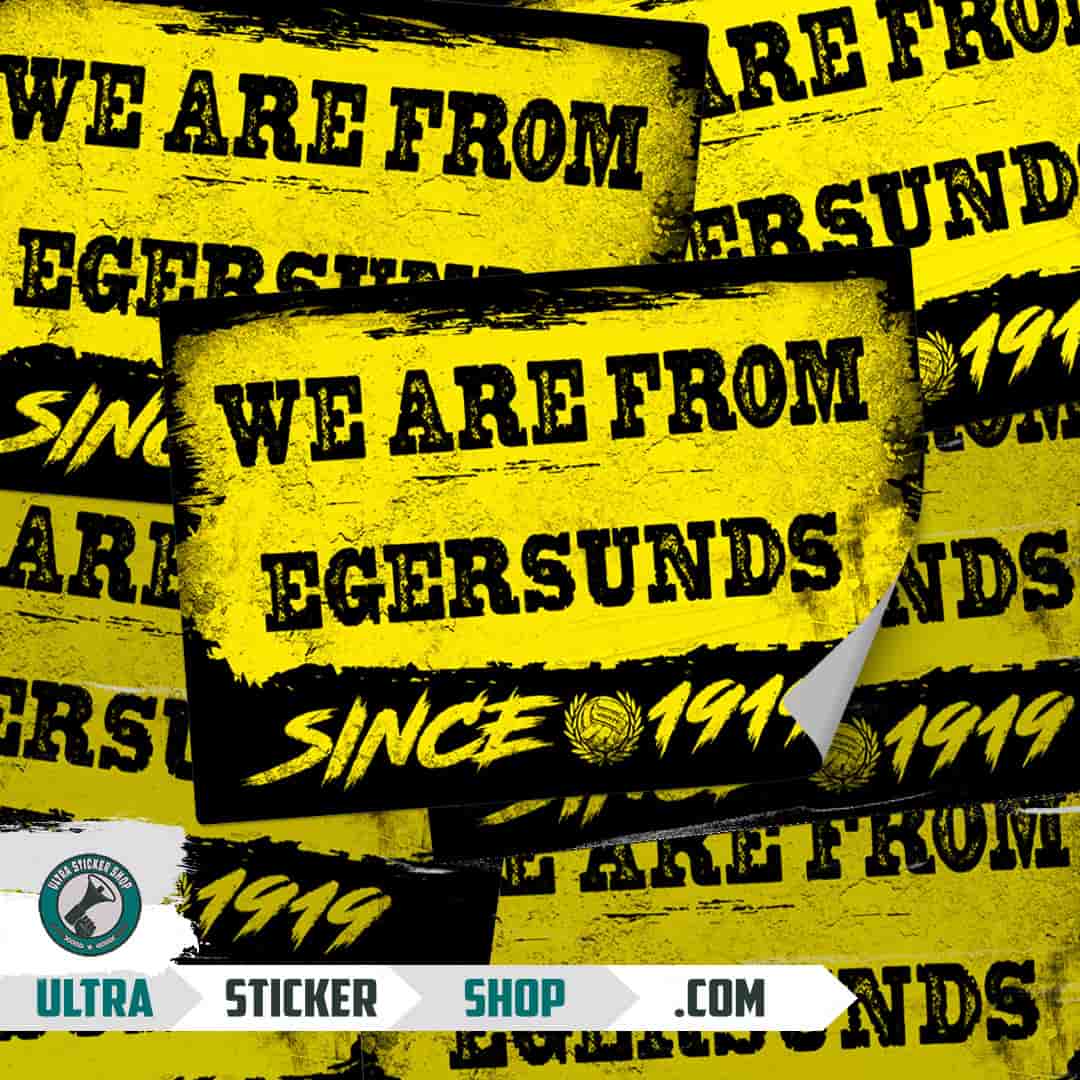 We are from Egersunds since 1919 Stickers