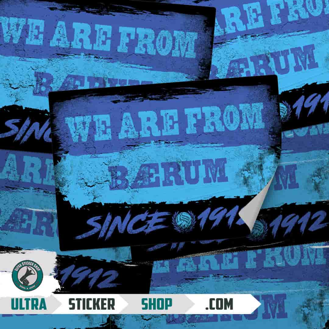 We are from Bærum since 1912 Stickers