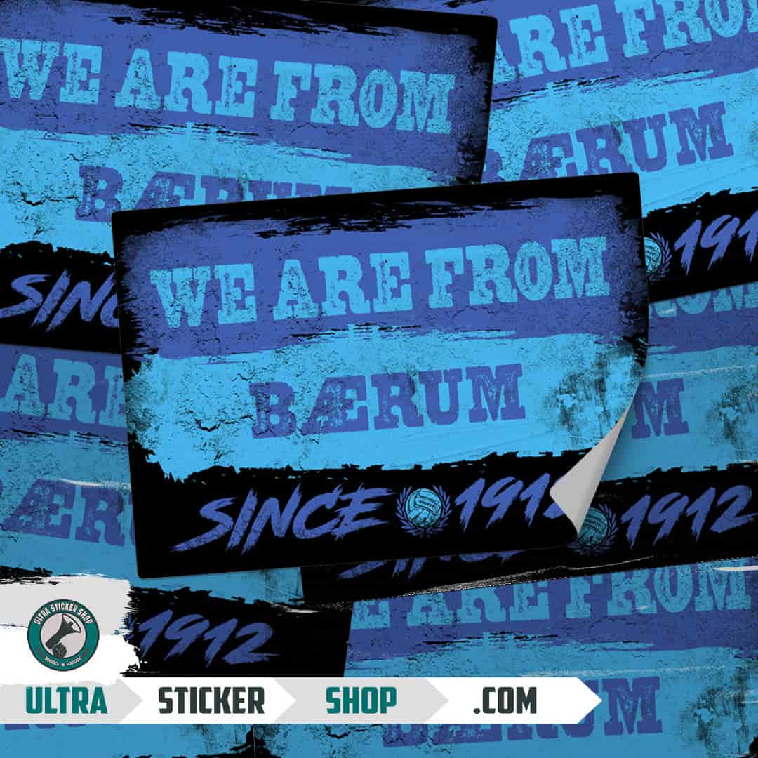 We are from Bærum since 1912 Stickers