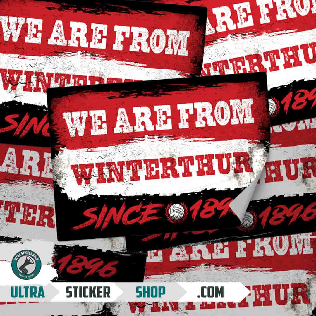 We are from Winterthur since 1896 Stickers