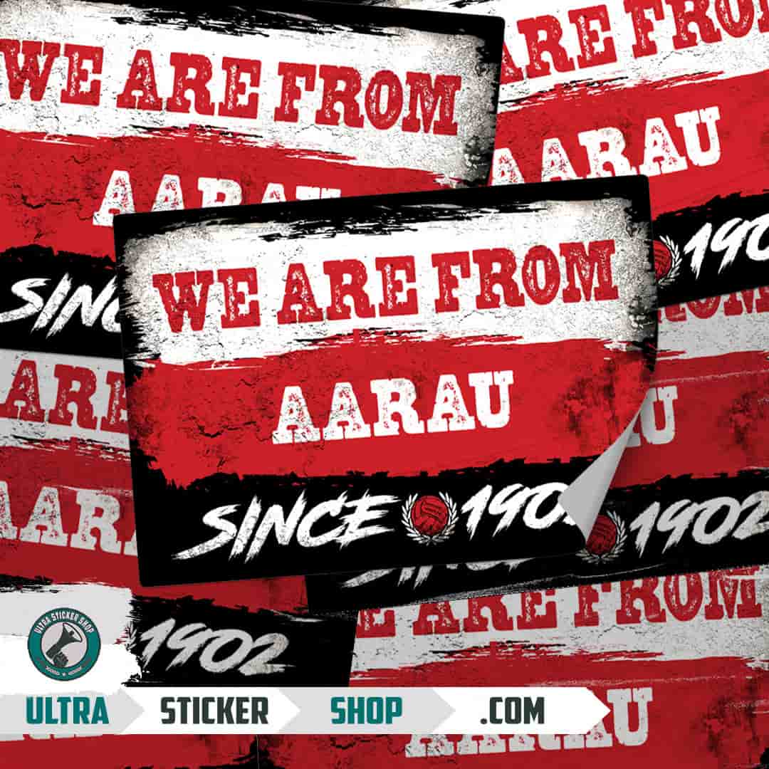 We are from Aarau since 1902 Stickers