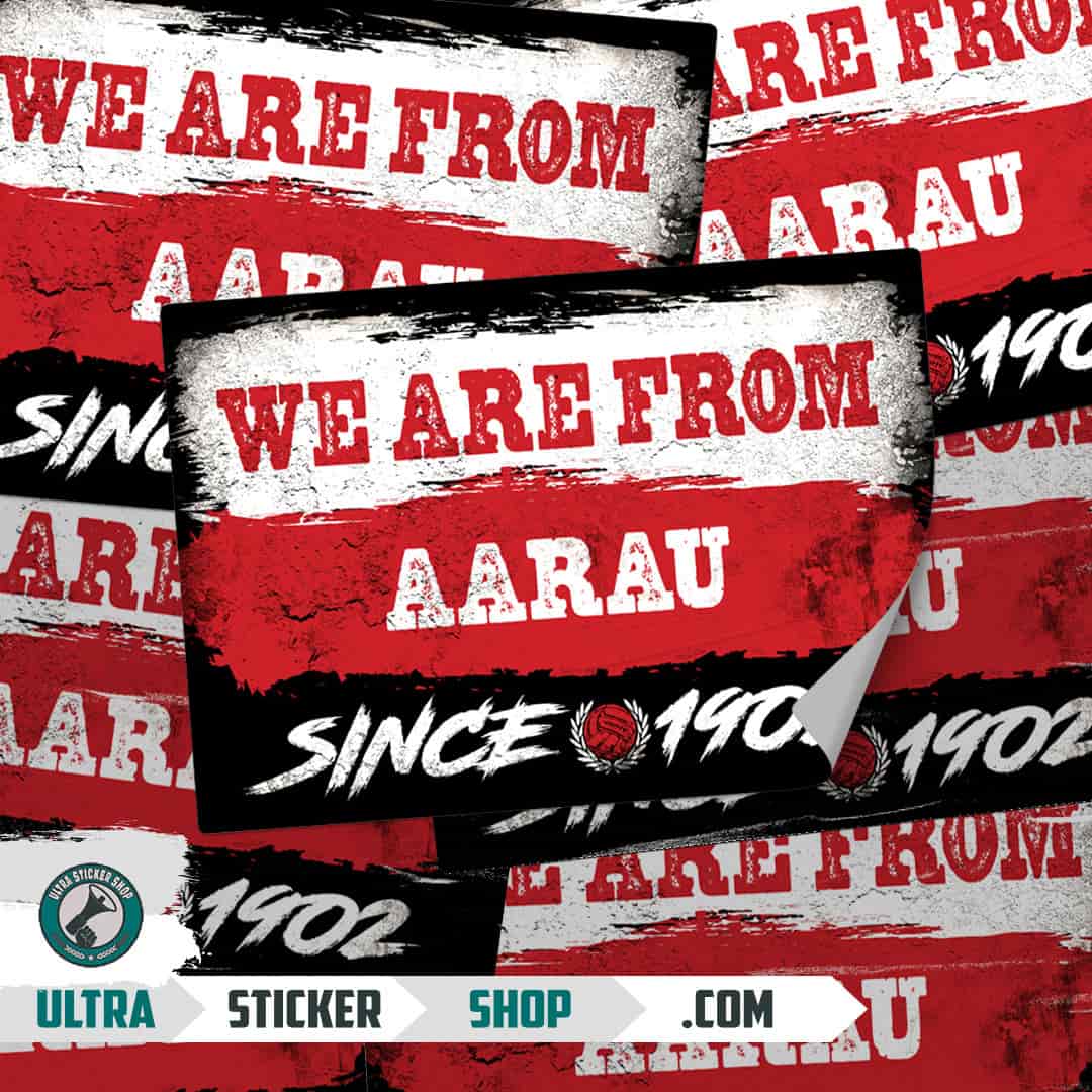 We are from Aarau since 1902 Stickers
