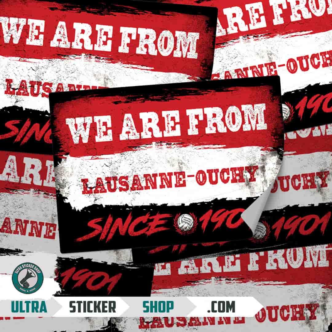 We are from Lausanne-Ouchy since 1901 Stickers