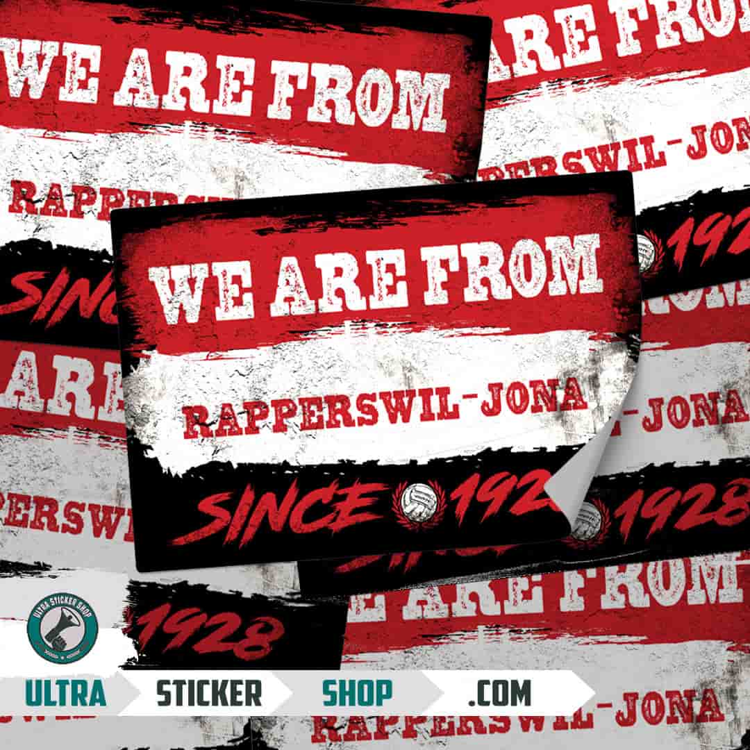 We are from Rapperswil-Jona since 1928 Stickers
