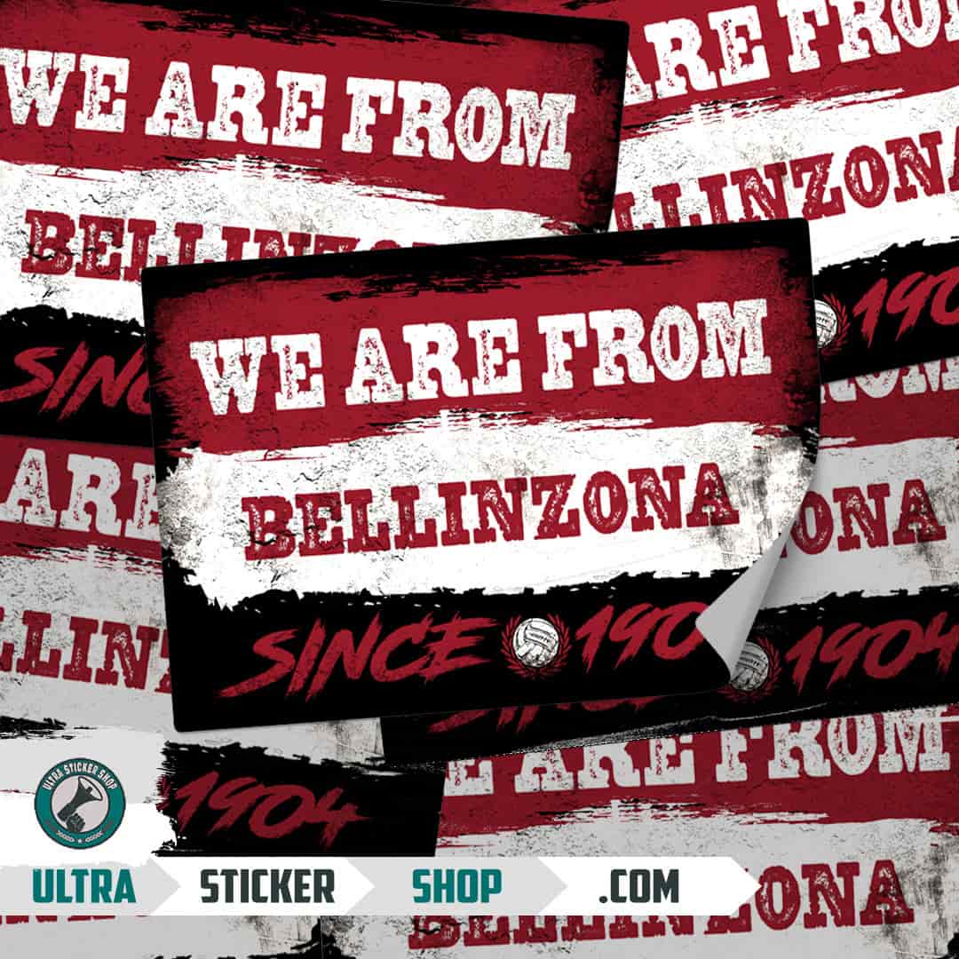 We are from Bellinzona since 1904 Stickers