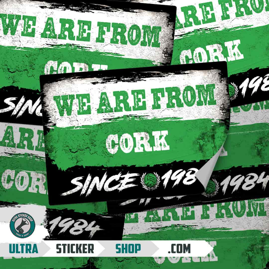 We are from Cork since 1984 Stickers