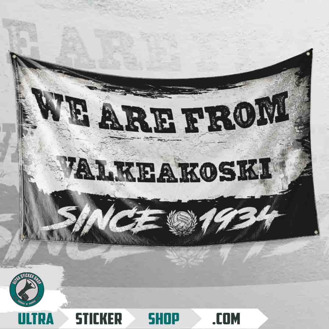 We are from Valkeakoski since 1934 Flag