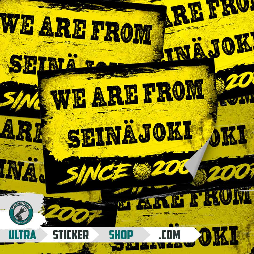 We are from Seinäjoki since 2007 Stickers