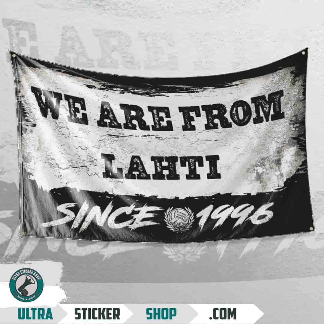 We are from Lahti since 1996 Flag