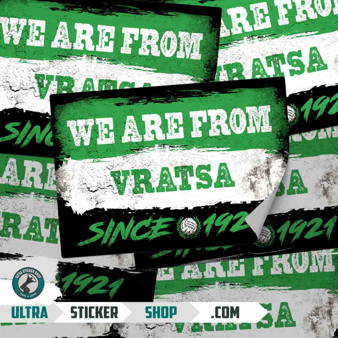 We are from Vratsa since 1921 Stickers