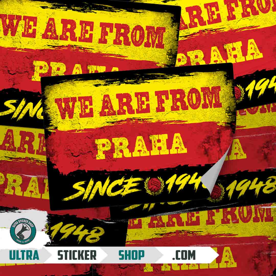 We are from Praha since 1948 Stickers