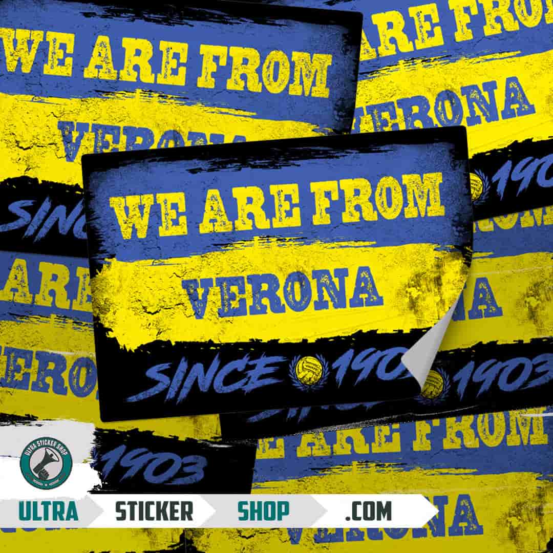 We are from Verona since 1903 Stickers