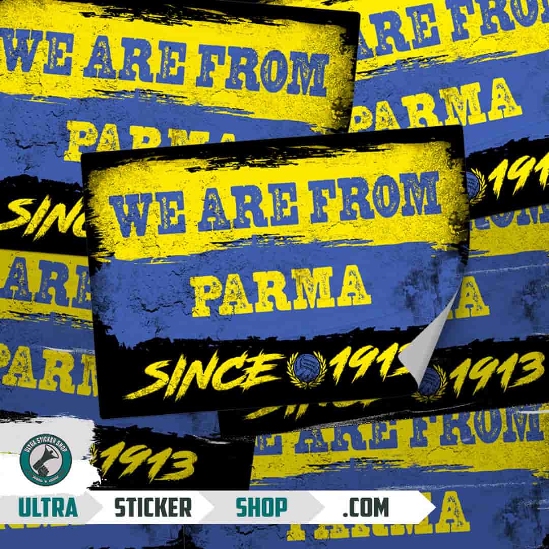We are from Parma since 1913 Stickers