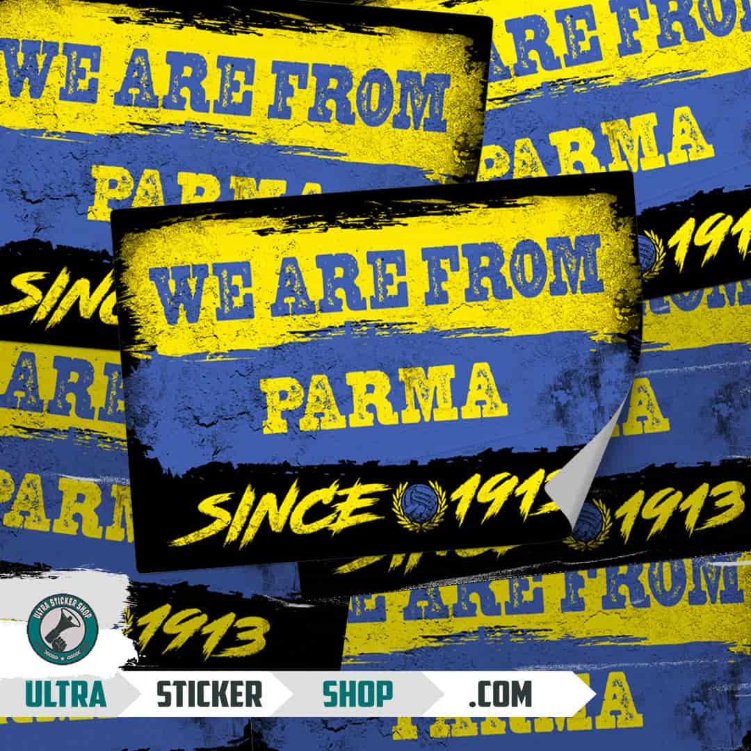 We are from Parma since 1913 Stickers