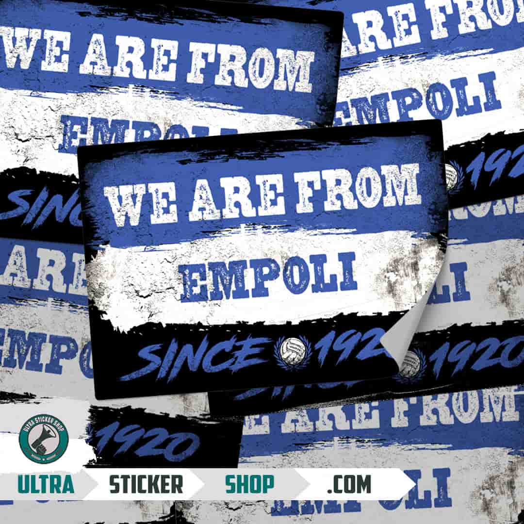 We are from Empoli since 1920 Stickers