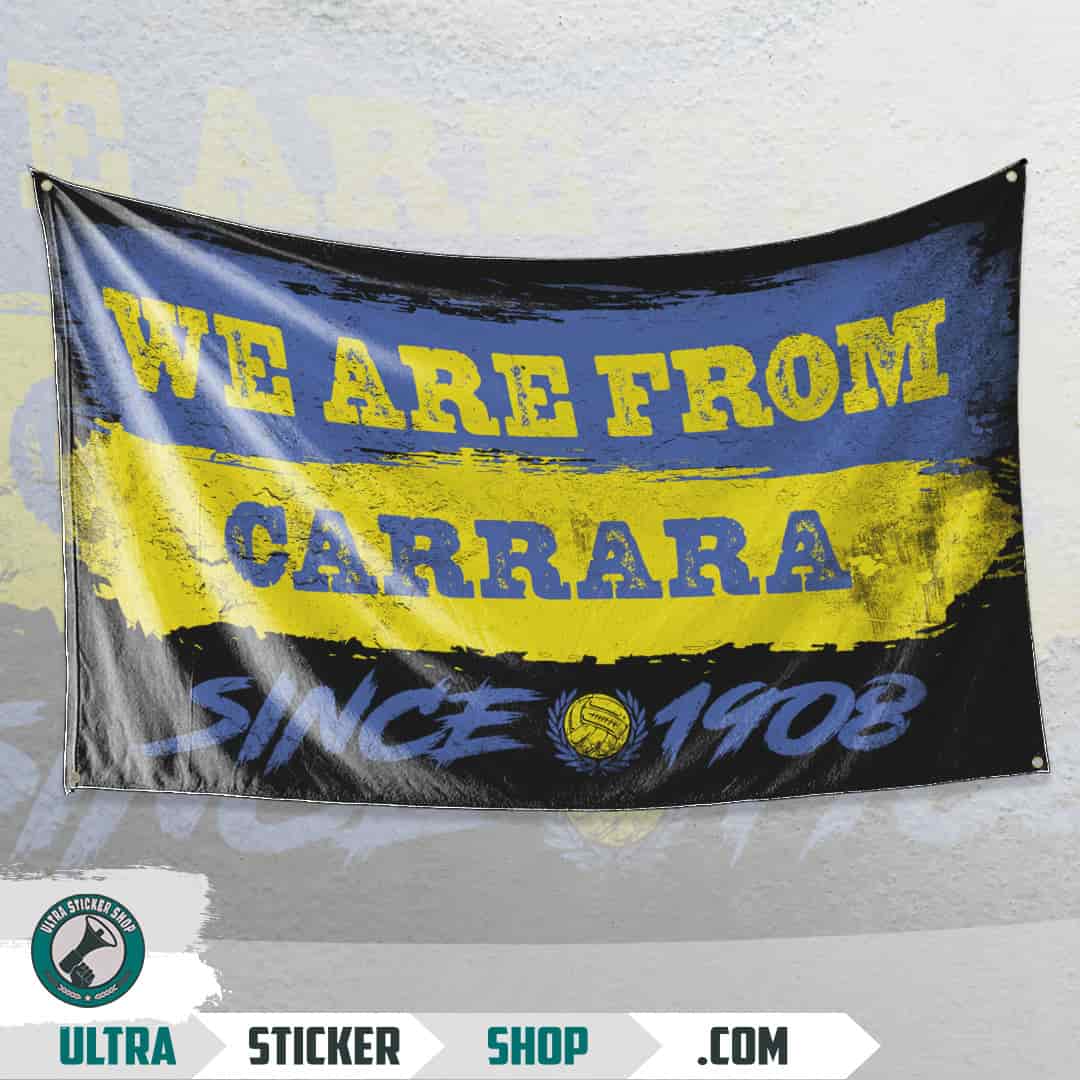 We are from Carrara since 1908 Flag