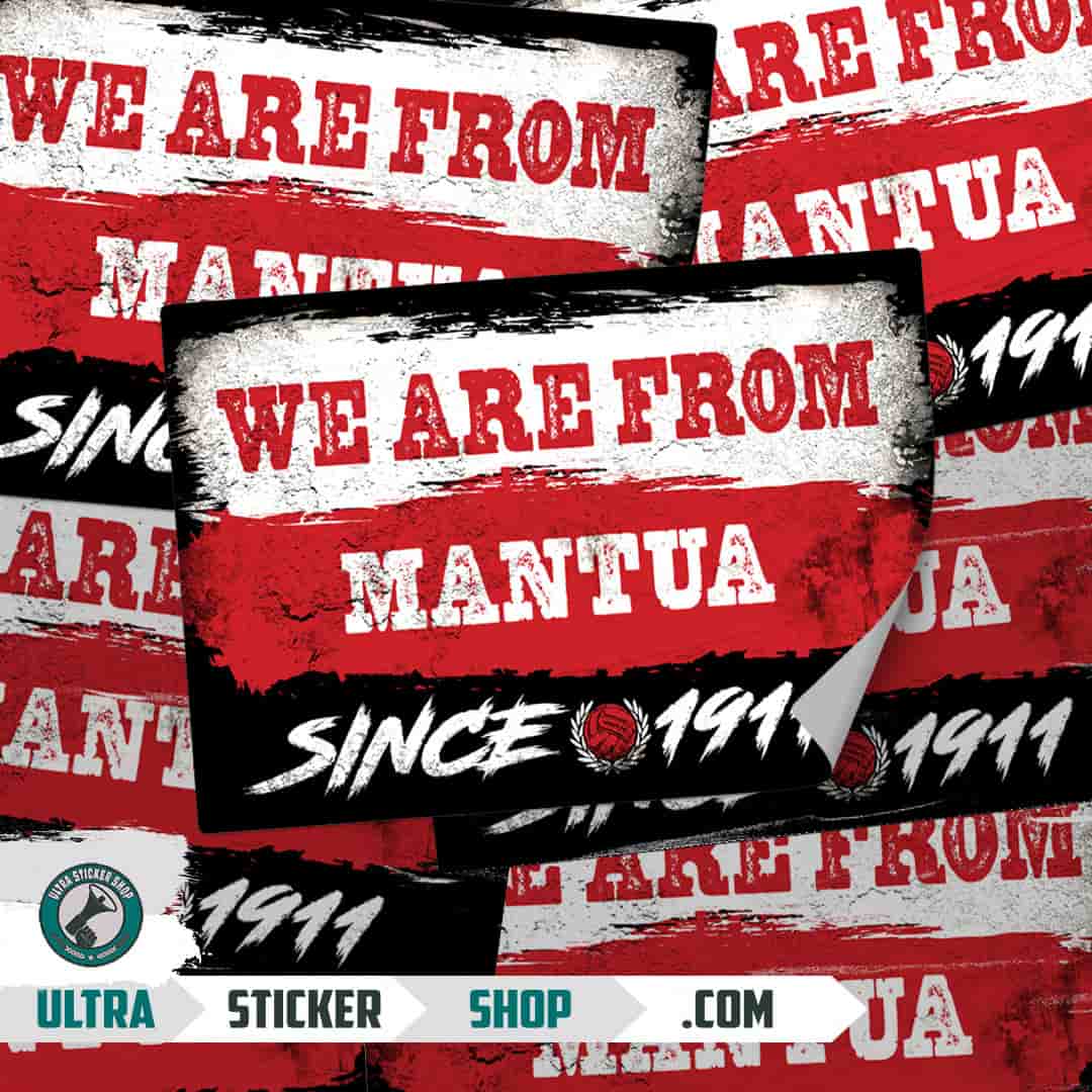 We are from Mantua since 1911 Stickers