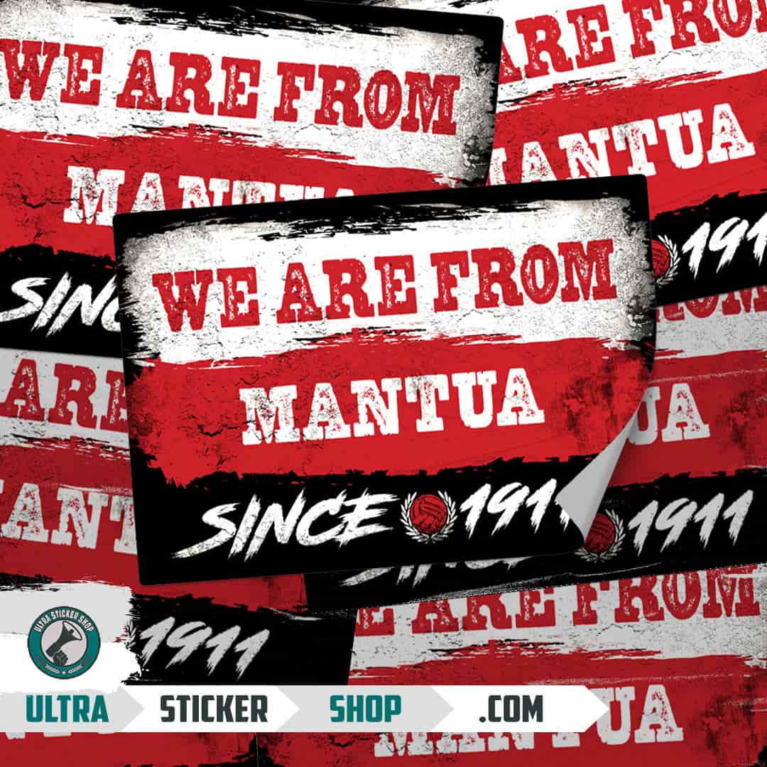 We are from Mantua since 1911 Stickers