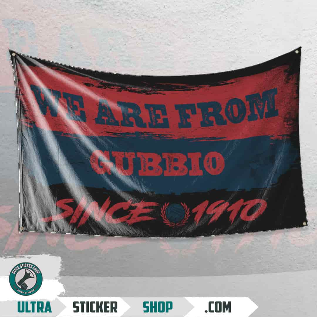 We are from Gubbio since 1910 Flag