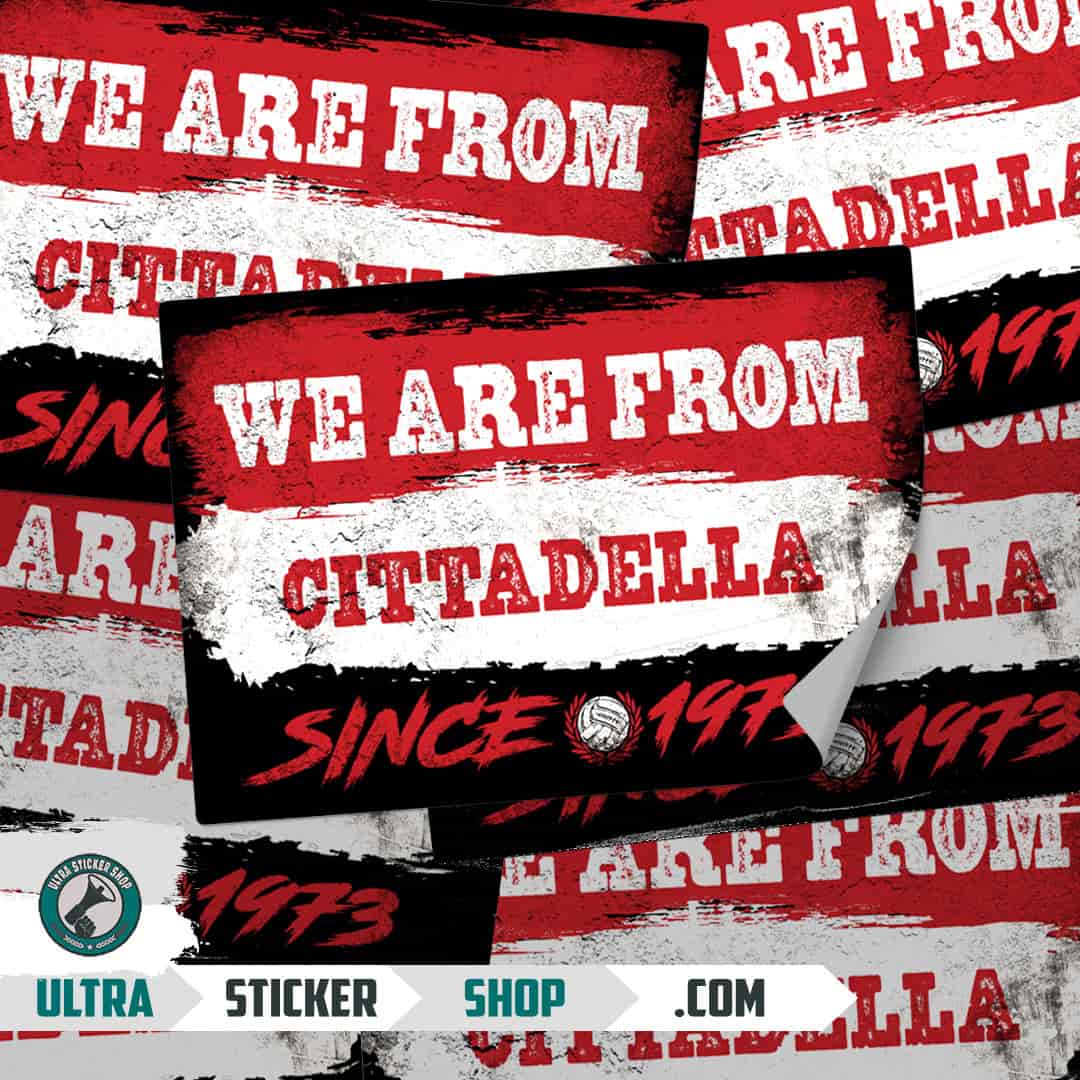 We are from Cittadella since 1973 Stickers