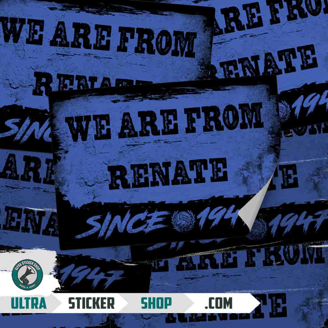 We are from Renate since 1947 Stickers