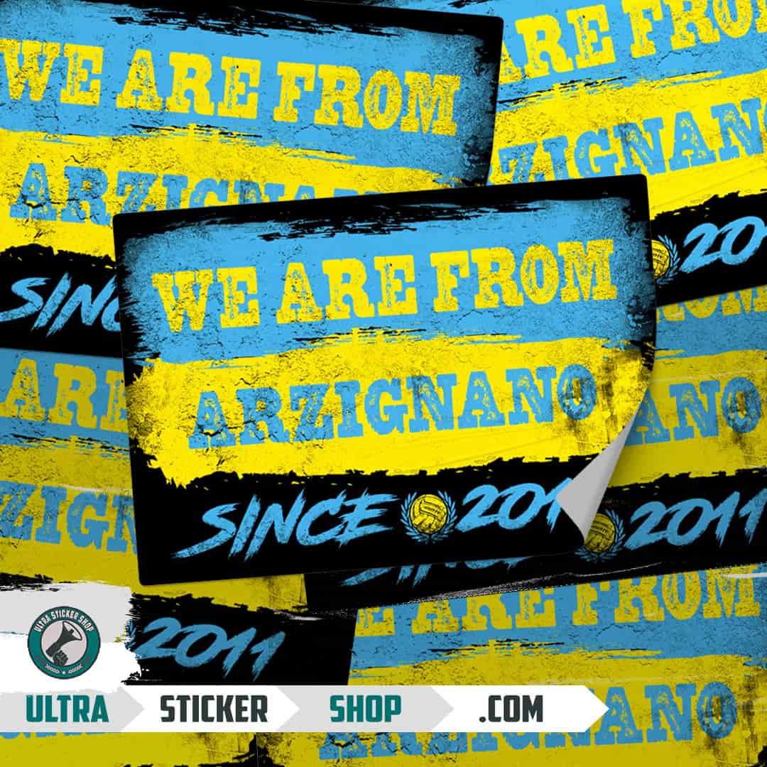 We are from Arzignano since 2011 Stickers