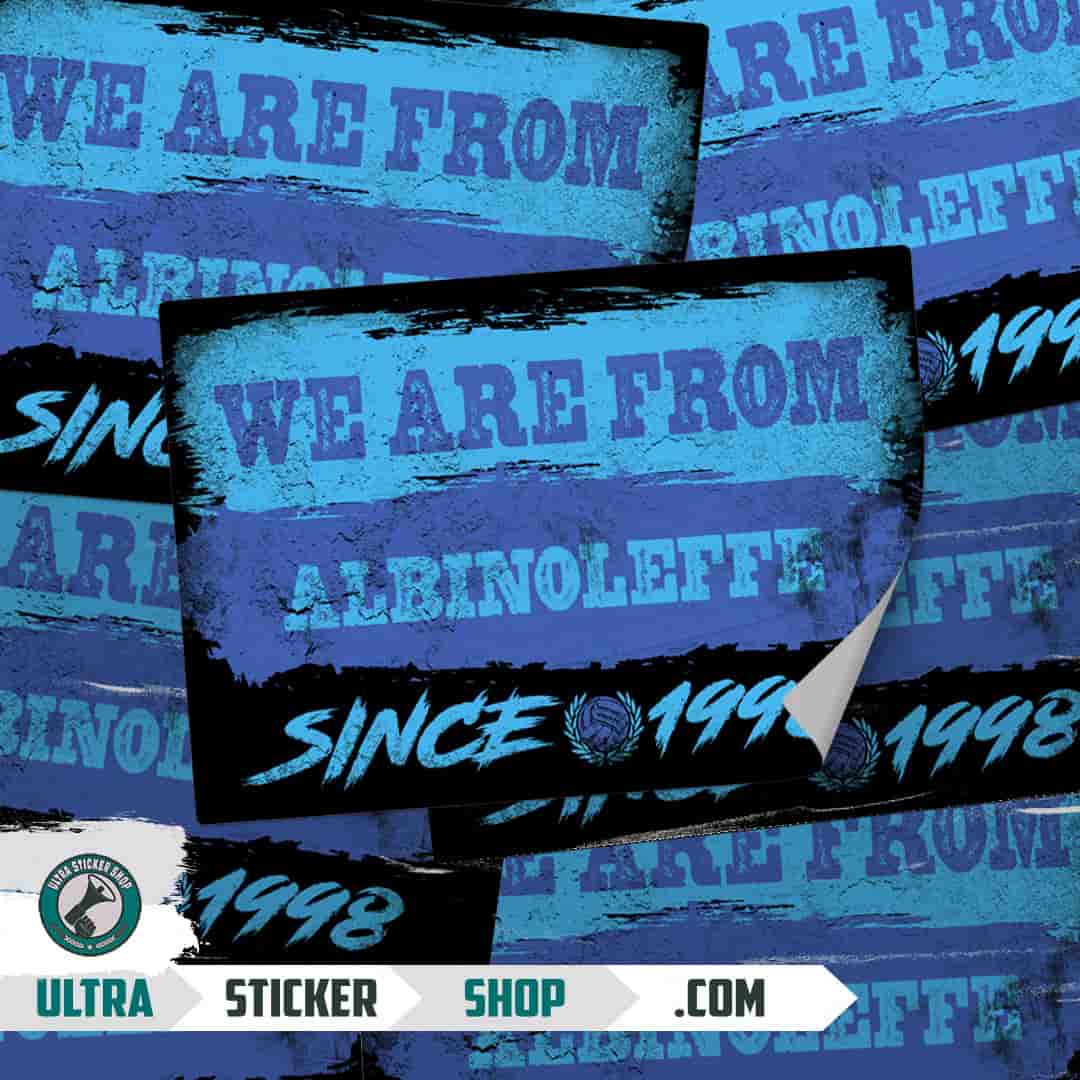 We are from AlbinoLeffe since 1998 Stickers